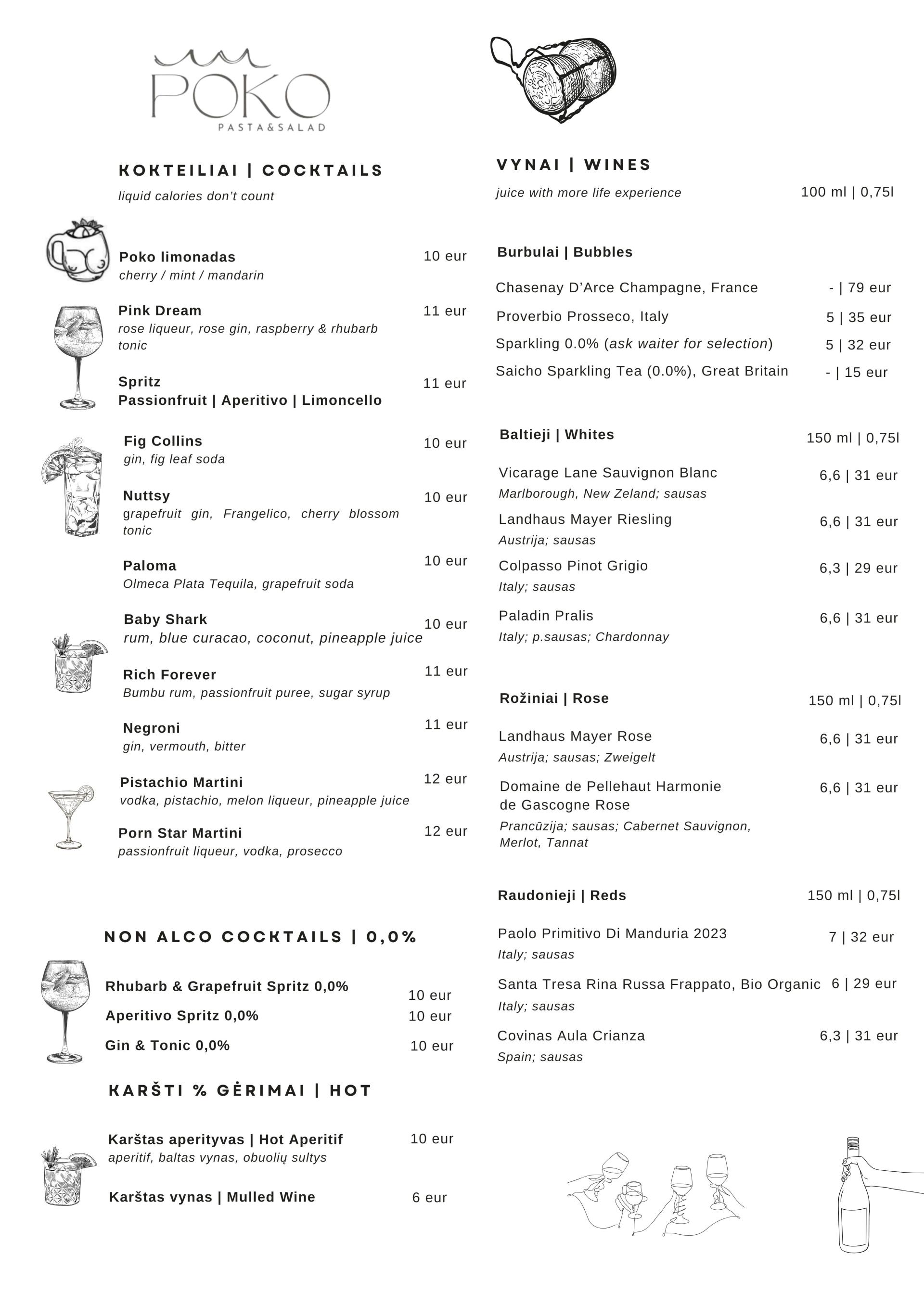 POKO Menu
